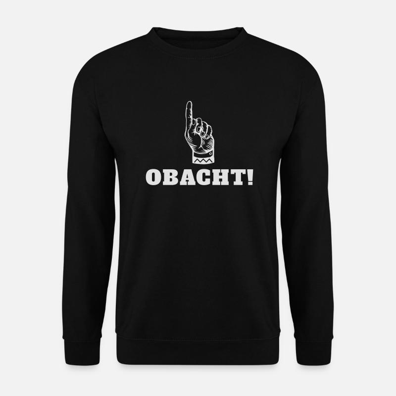 obacht! - Unisex Pullover - Schwarz