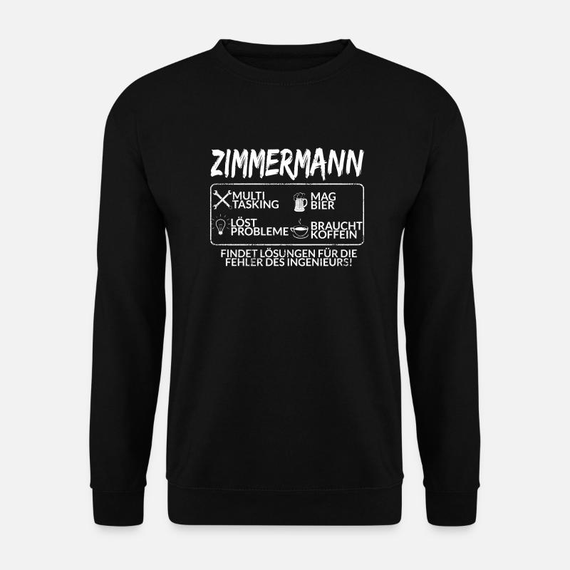 Der Zimmermann - Unisex Pullover - Schwarz