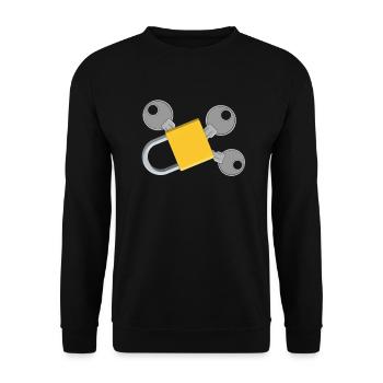 Schlüssel Chaos - Unisex Pullover - Schwarz - Vorne - Alina (178cm) & Michal (187cm)