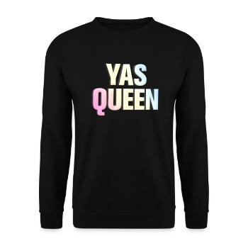 Yas Queen - Unisex Sweatshirt - black - Front - Alina (178cm) & Michal (187cm)