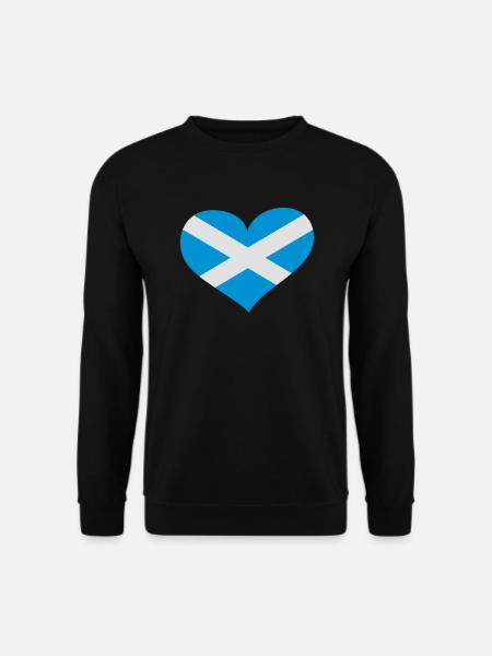 Schottland Herz; Heart Scotland - Unisex Pullover - Schwarz