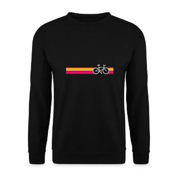 Vintage Bicycle Bike Gift - Unisex Sweatshirt - black - Front - Alina (178cm) & Michal (187cm)