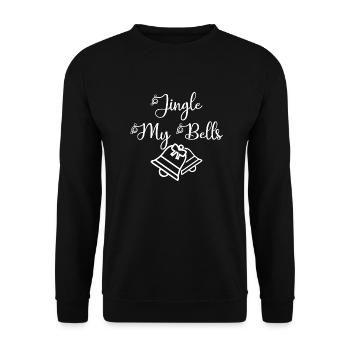 Jingle my Bells Christmas Christmas gift - Unisex Sweatshirt - black - Front - Alina (178cm) & Michal (187cm)