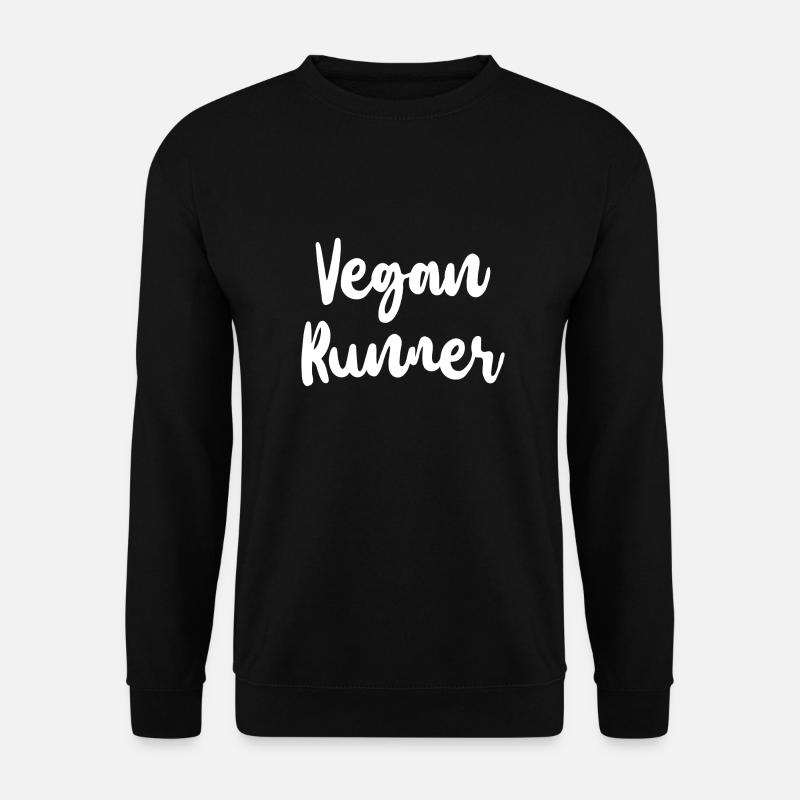Vegan Runner Geschenk - Unisex Pullover - Schwarz