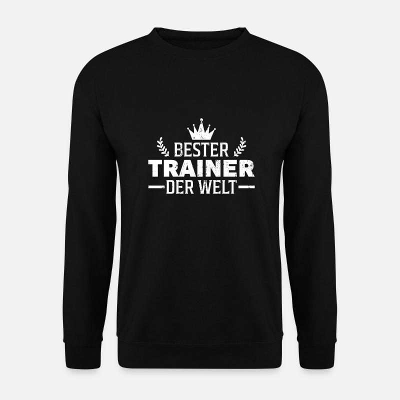 Bester Trainer der Welt Coach Geschenk - Unisex Pullover - Schwarz