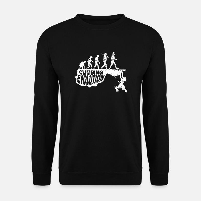 Evolution de l'escalade - Sweat-shirt Unisexe - noir