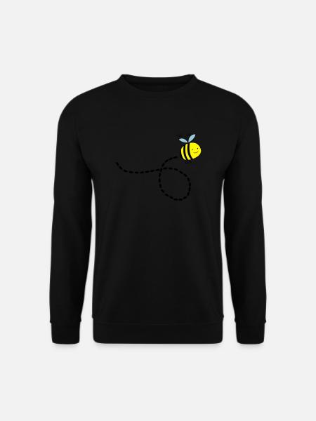 flying_bee_02 - Unisex Pullover - Schwarz