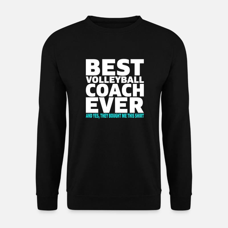 Best Volleyball Coach ever Trainer Geschenk - Unisex Pullover - Schwarz