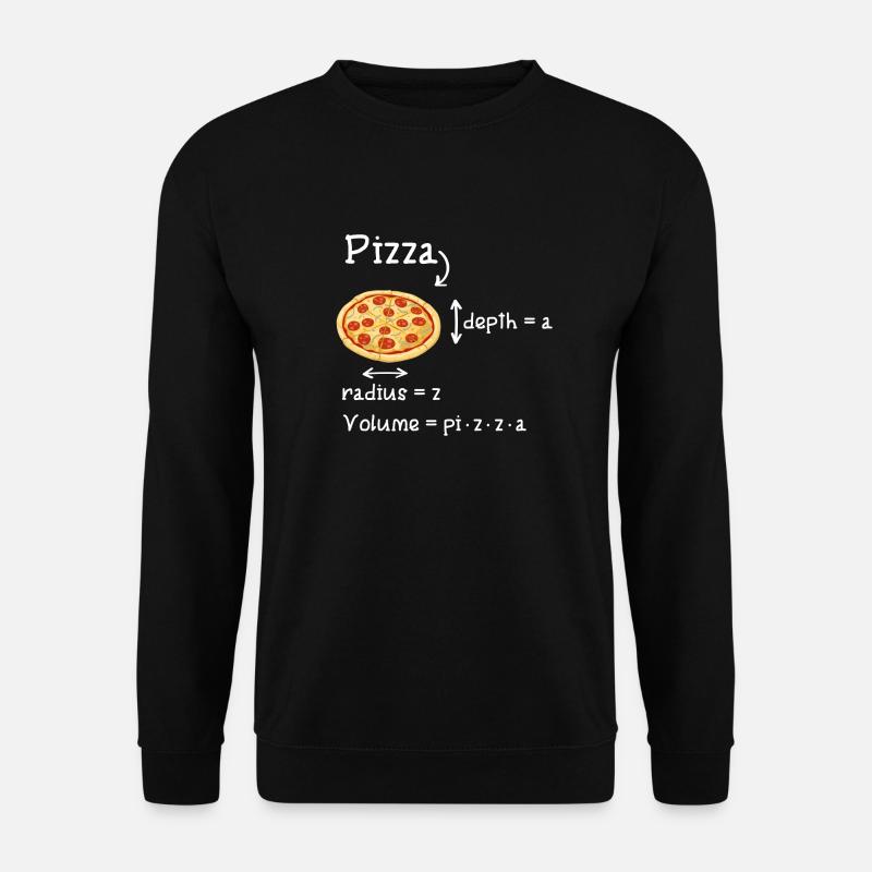 Pizza Pi Mathe Formel Geschenk - Unisex Pullover - Schwarz