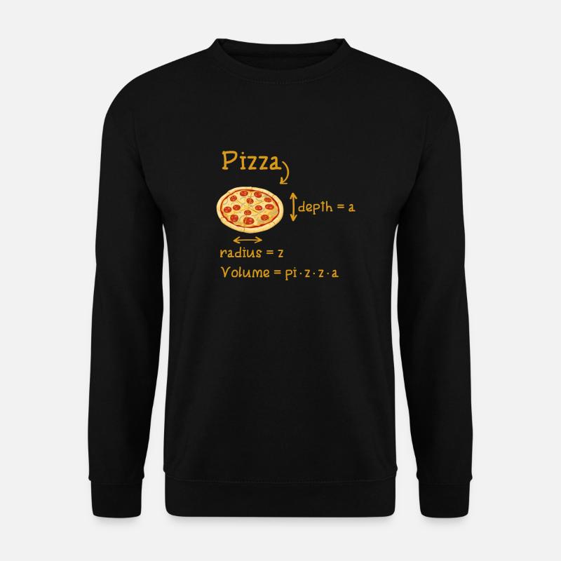 Pizza Pi Mathe Formel Geschenk - Unisex Pullover - Schwarz