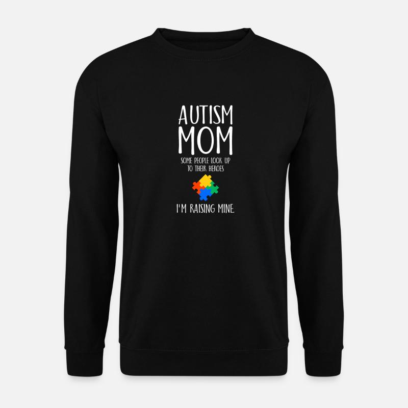 Autism Mom Awareness Autismus Geschenk - Unisex Pullover - Schwarz