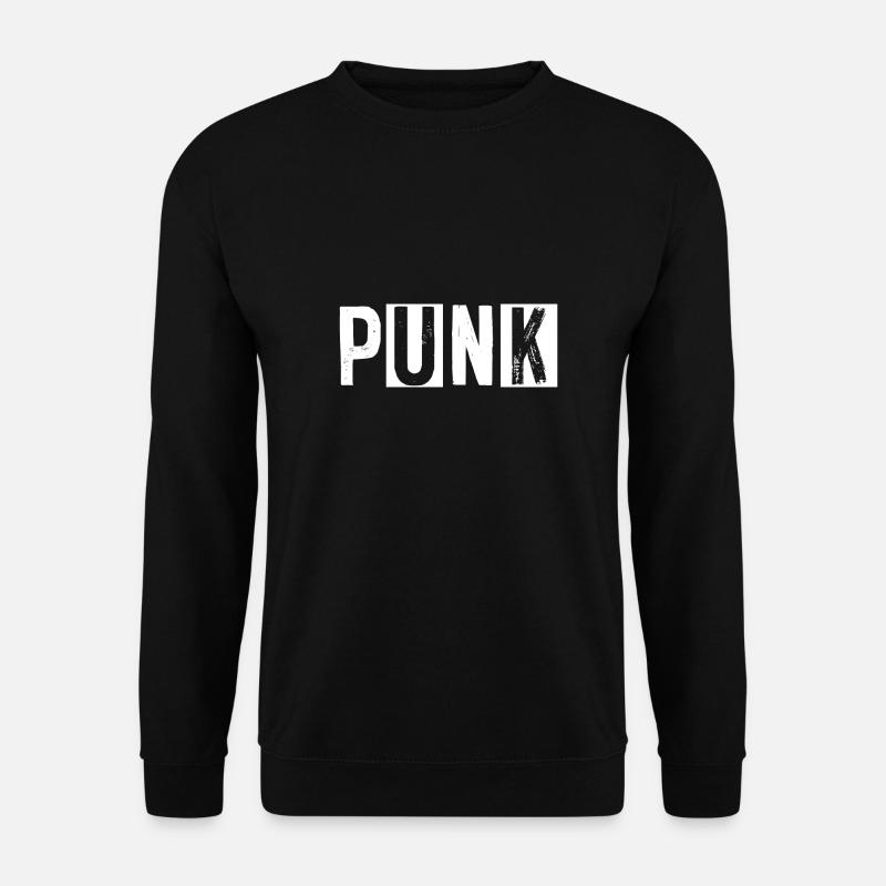 Punk Rock Punker Punks Anarchie TShirt Geschenk - Unisex Pullover - Schwarz