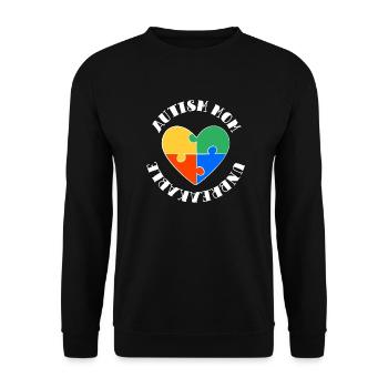 Autism Mom Unbreakable Autistic Awareness - Unisex Sweatshirt - black - Front - Alina (178cm) & Michal (187cm)