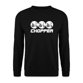 Chopper - Unisex Pullover - Schwarz - Vorne - Alina (178cm) & Michal (187cm)