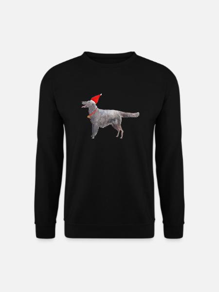 flatcoated retriever christmas - Unisex Sweatshirt - black