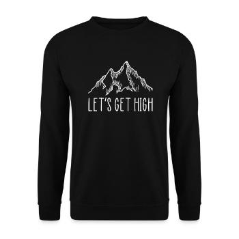 Randonnées alpinistes et randonneurs montons haut - Sweat-shirt Unisexe - noir - Devant - Alina (178cm) & Michal (187cm)