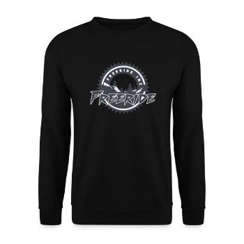 Freeride Inc. Austria Logo 2022 2.0 - Unisex Sweatshirt - black - Front - Alina (178cm) & Michal (187cm)
