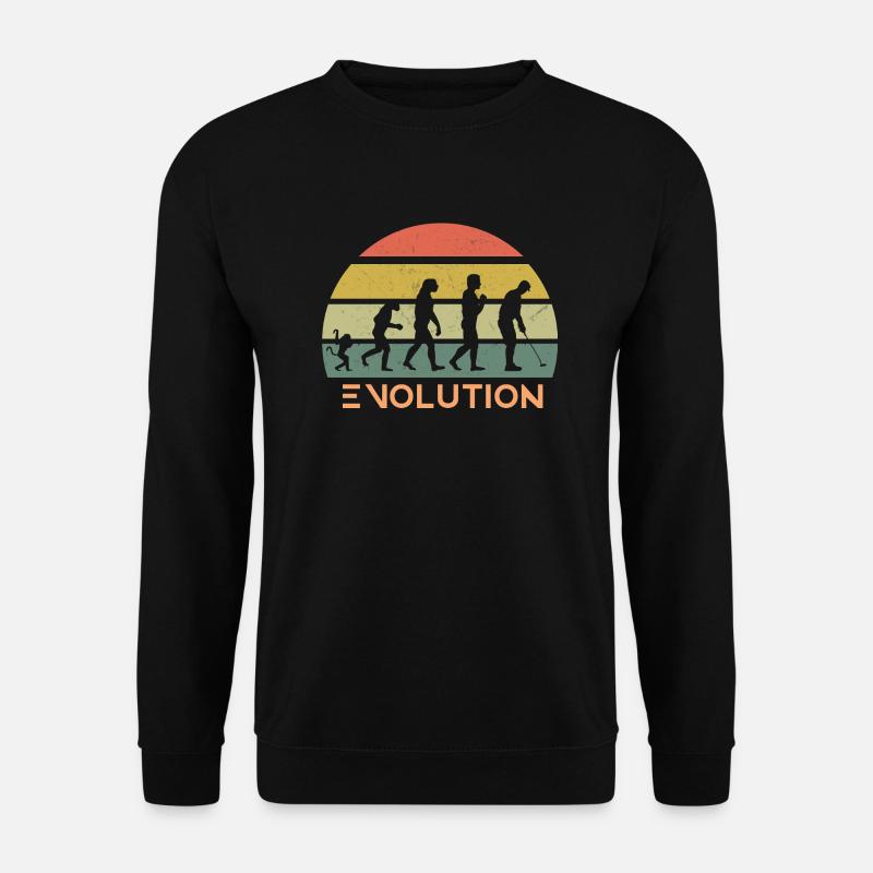 Retro Golf Evolution - Unisex Sweatshirt - black