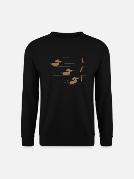 Teckels et saucisses - Sweat-shirt Unisexe - noir
