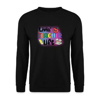 Teachers Teachers School Teachers Teaching Staff - Unisex Sweatshirt - black - Front - Alina (178cm) & Michal (187cm)
