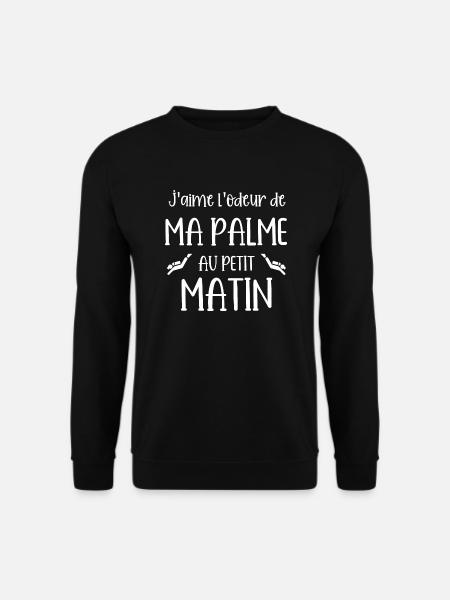 j'aime l'odeur de ma palme - Sweat-shirt Unisexe - noir