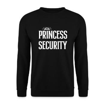 Princess security dad mom daughter adult costume - Sweat-shirt Unisexe - noir - Devant - Alina (178cm) & Michal (187cm)