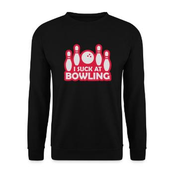 Je suis nul au bowling - Sweat-shirt Unisexe - noir - Devant - Alina (178cm) & Michal (187cm)