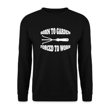 Gardener Orchard Garden Gift Hobby Gardener - Unisex Sweatshirt - black - Front - Alina (178cm) & Michal (187cm)