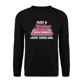 Treeing Walker Coonhound - Unisex Sweatshirt - black - Front - Alina (178cm) & Michal (187cm)