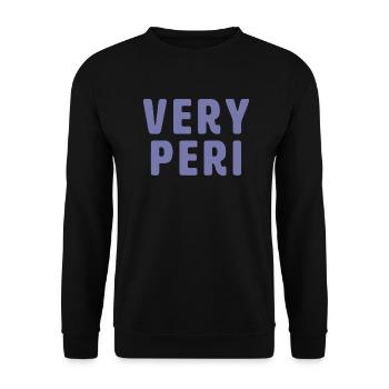 Very Peri - Unisex Pullover - Schwarz - Vorne - Alina (178cm) & Michal (187cm)