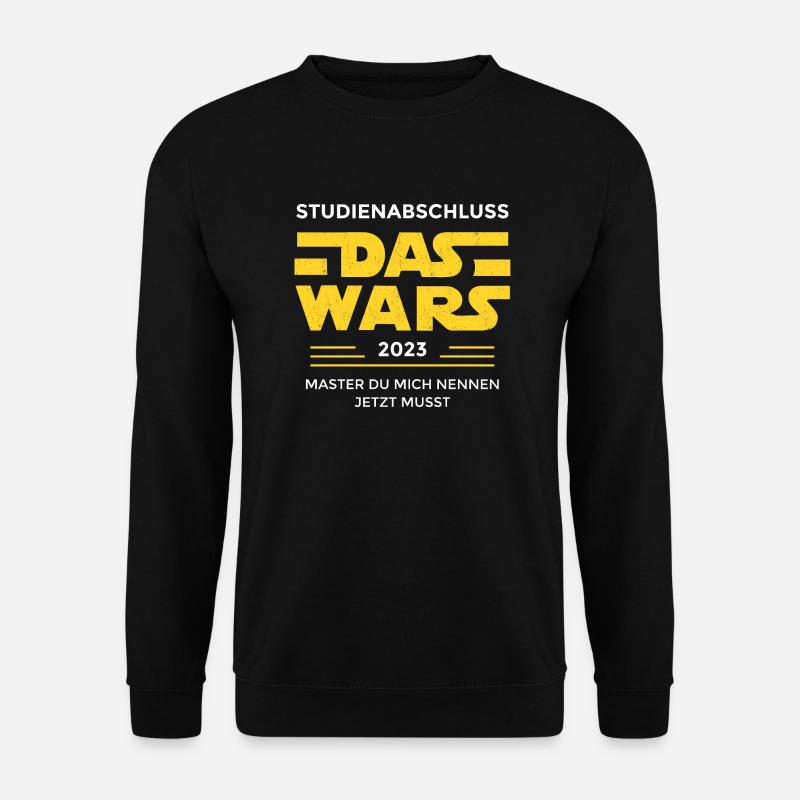 Studium Master Abschluss 2023 das wars Geschenk - Unisex Pullover - Schwarz