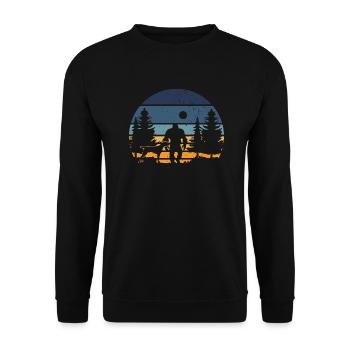 Chien GSP allemand à poil court - Sweat-shirt Unisexe - noir - Devant - Alina (178cm) & Michal (187cm)
