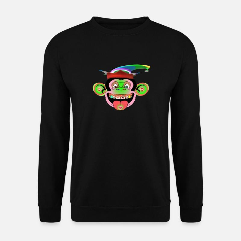 Karneval im Affenzoo - Unisex Pullover - Schwarz
