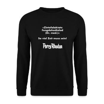 Zintofalaktate...weiß - Unisex Pullover - Schwarz - Vorne - Alina (178cm) & Michal (187cm)