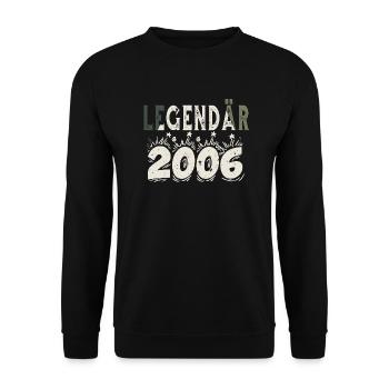 Legendär 2006 - Unisex Pullover - Schwarz - Vorne - Alina (178cm) & Michal (187cm)