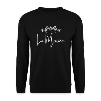 La mariée - Sweat-shirt Unisexe - noir - Devant - Alina (178cm) & Michal (187cm)