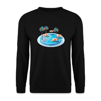 A dream pool - Unisex Sweatshirt - black - Front - Alina (178cm) & Michal (187cm)