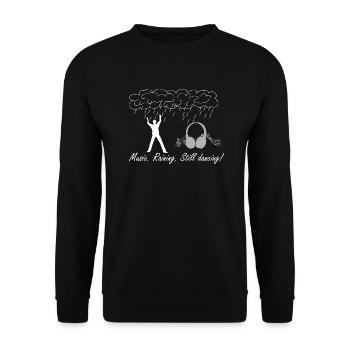 Dancing Dance Music - Unisex Sweatshirt - black - Front - Alina (178cm) & Michal (187cm)