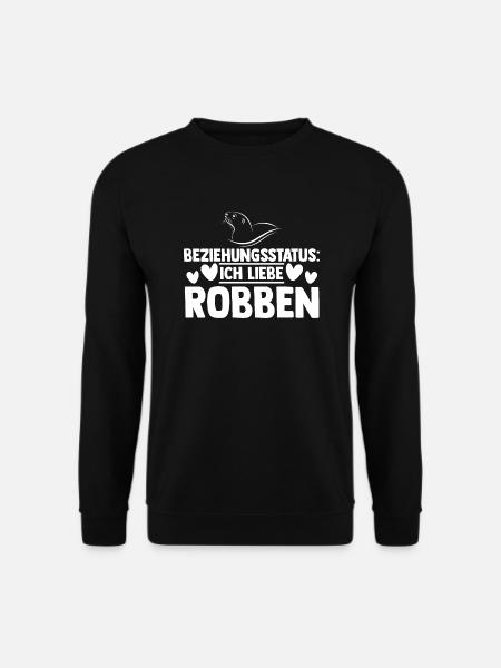 Seehund Seelöwe Robbe - Unisex Pullover - Schwarz