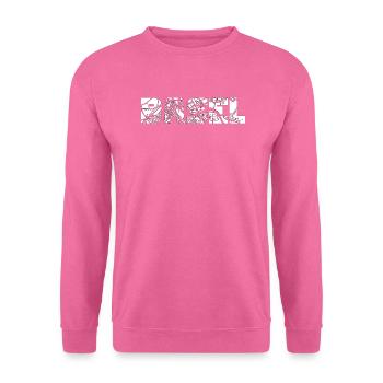 Basel Konturen @ white - Unisex Pullover - Pink - Vorne