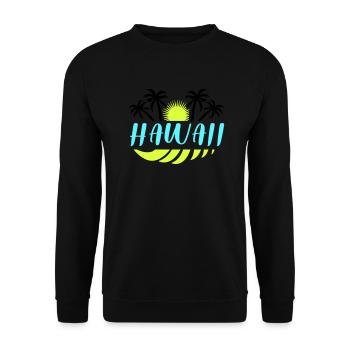Hawaï - Sweat-shirt Unisexe - noir - Devant - Alina (178cm) & Michal (187cm)