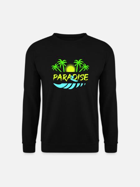 Surf Paradise - Unisex Sweatshirt - black