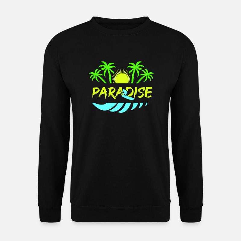 surf paradise - Unisex Pullover - Schwarz