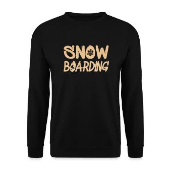 snowboarding - Unisex Pullover - Schwarz - Vorne - Alina (178cm) & Michal (187cm)