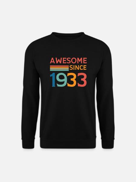 Awesome since 1933 - Unisex Sweatshirt - black