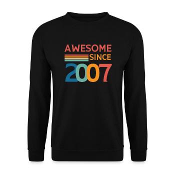Awesome since 2007 - Sweat-shirt Unisexe - noir - Devant - Alina (178cm) & Michal (187cm)
