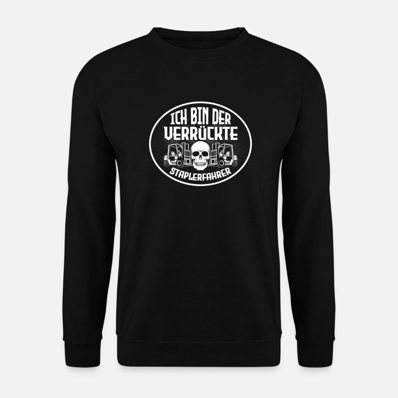 Gabelstaplerfahrer Lager Staplerschein - Unisex Pullover - Schwarz