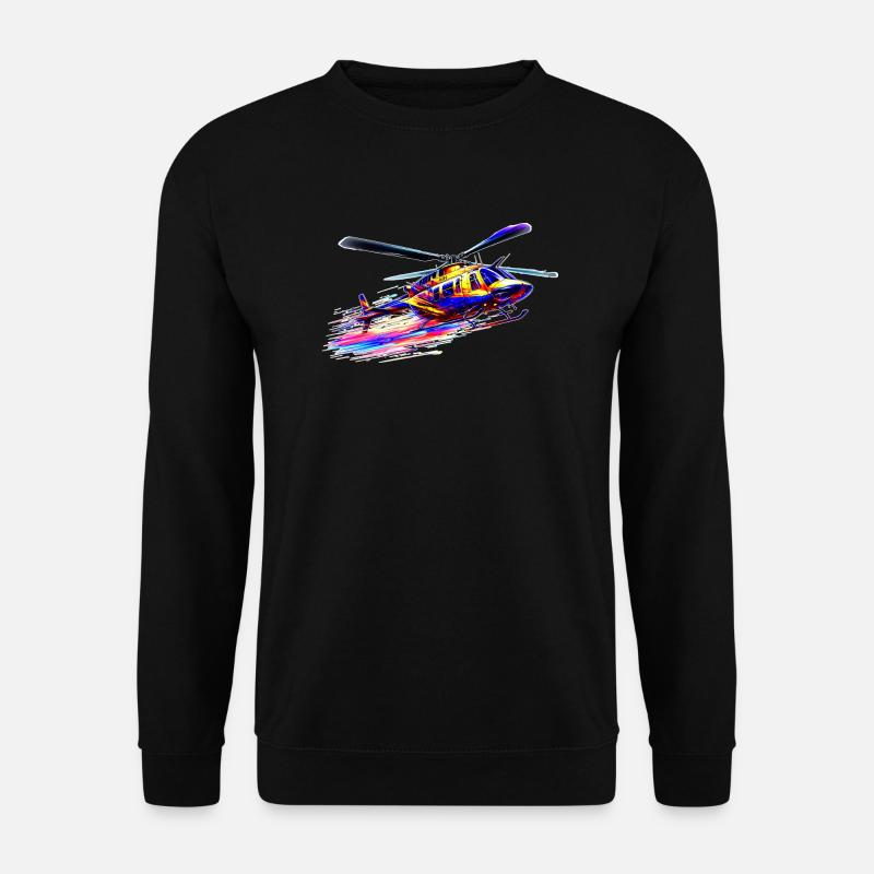 JetRanger Bell 206 - Farve Splash - Unisex sweater - sort