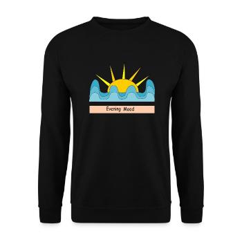 Evening Mood - Unisex Sweatshirt - black - Front - Alina (178cm) & Michal (187cm)