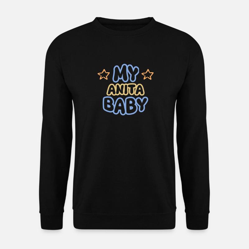 Anita as a given name - Unisex Sweatshirt - black